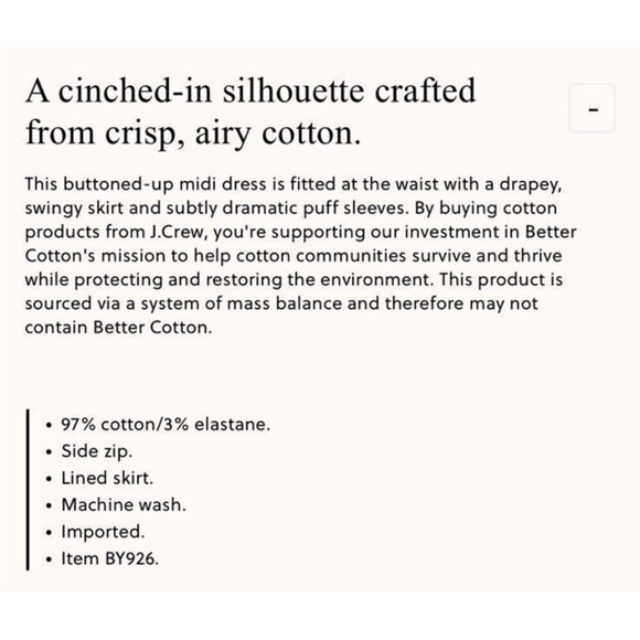 NWOT J Crew White Cotton Dress Size 8 - Picture 3 of 9